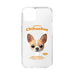 Yebin the Chihuahua TypeFace Clear Gelhard Case (for MagSafe)