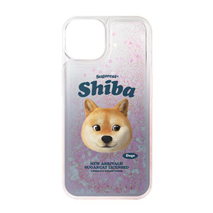 Doge the Shiba Inu TypeFace Aqua Glitter Case