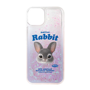 Chelsey the Rabbit TypeFace Aqua Glitter Case