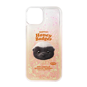 Honey Badger TypeFace Aqua Glitter Case