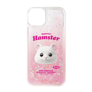 Seolgi the Hamster TypeFace Aqua Glitter Case