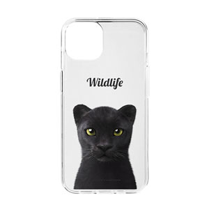 Blacky the Black Panther Simple Clear Jelly Case
