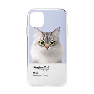 Miho the Norwegian Forest Colorchip Clear Jelly/Gelhard Case