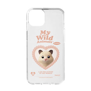 Pudding the Hamster MyHeart Clear Jelly/Gelhard Case