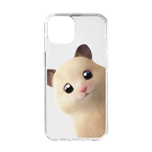 Pudding the Hamster Peekaboo Clear Jelly/Gelhard Case