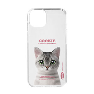 Cookie the American Shorthair Retro Clear Jelly/Gelhard Case