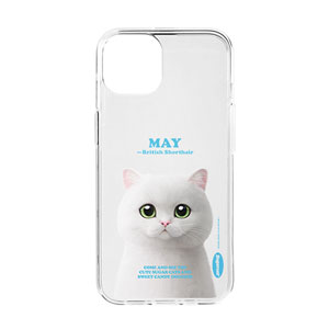 May the British Shorthair Retro Clear Jelly/Gelhard Case