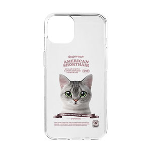 Cookie the American Shorthair New Retro Clear Jelly/Gelhard Case
