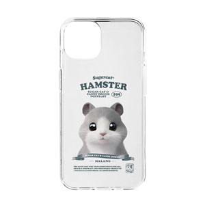 Malang the Hamster New Retro Clear Jelly/Gelhard Case