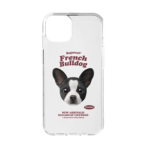 Franky the French Bulldog TypeFace Clear Jelly/Gelhard Case