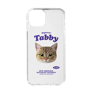 Lulu the Tabby cat TypeFace Clear Jelly/Gelhard Case