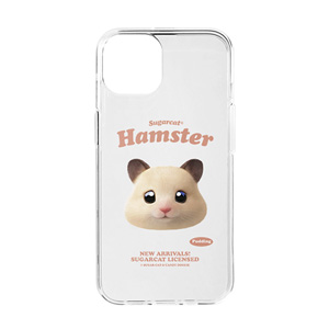 Pudding the Hamster TypeFace Clear Jelly/Gelhard Case