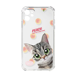 Momo the American shorthair cat’s Peach New Patterns Shockproof Jelly Case