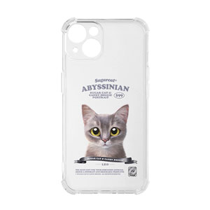 Leo the Abyssinian Blue Cat New Retro Shockproof Jelly/Gelhard Case
