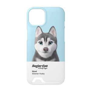 Howl the Siberian Husky Colorchip Under Card Hard Case