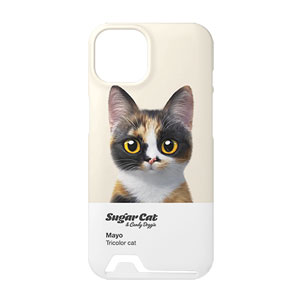 Mayo the Tricolor cat Colorchip Under Card Hard Case