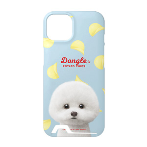Dongle the Bichon&#039;s Potato Chips Under Card Hard Case