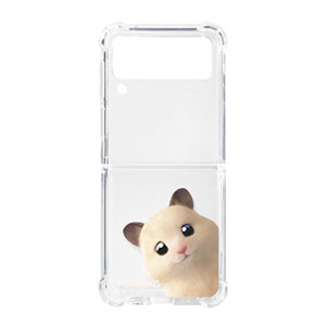 Pudding the Hamster Peekaboo Shockproof Gelhard Case for ZFLIP series
