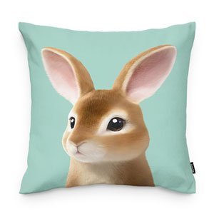 Haengbok the Rex Rabbit Throw Pillow