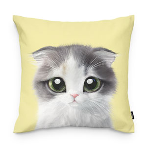 Joy the Kitten Throw Pillow