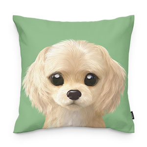 Momo the Puppy Throw Pillow
