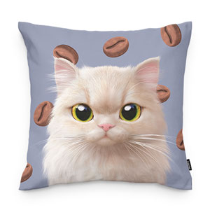 Nini’s Coffee Bean Bread Throw Pillow