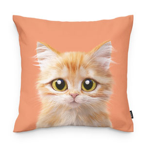 Raon the Kitten Throw Pillow