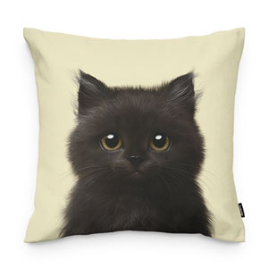 Reo the Kitten Throw Pillow