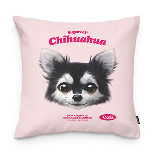 Cola the Chihuahua TypeFace Throw Pillow