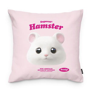 Seolgi the Hamster TypeFace Throw Pillow