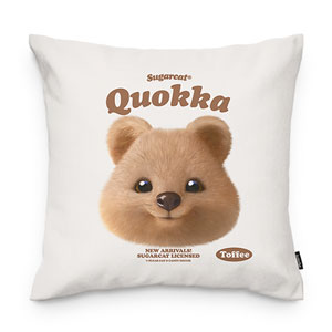 Toffee the Quokka TypeFace Throw Pillow