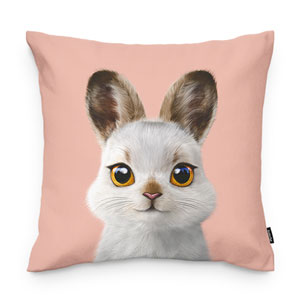 Bunny the Mountain Hare Throw Pillow