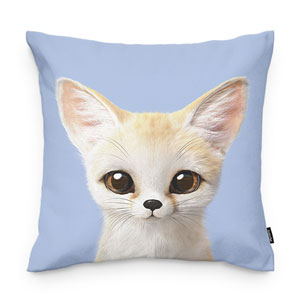 Denny the Fennec fox Throw Pillow