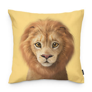 Lager the Lion Throw Pillow