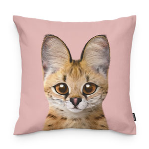 Scarlet the Serval Throw Pillow