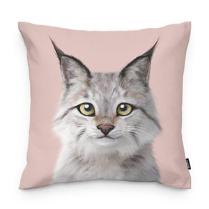Wendy the Canada Lynx Throw Pillow