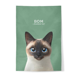 Bom the Siamese Fabric Poster