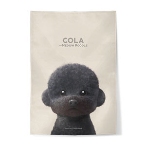 Cola the Medium Poodle Fabric Poster