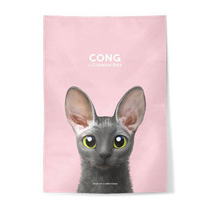 Cong the Cornish Rex Fabric Poster