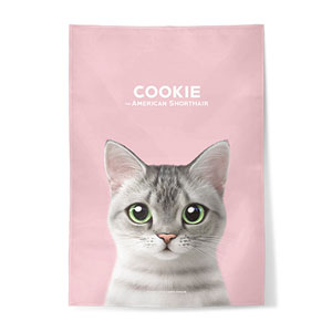 Cookie the American Shorthair Fabric Poster
