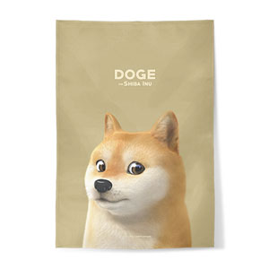 Doge the Shiba Inu (GOLD ver.) Fabric Poster