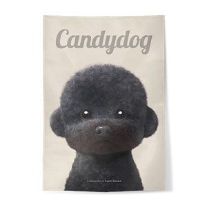 Cola the Medium Poodle Magazine Fabric Poster