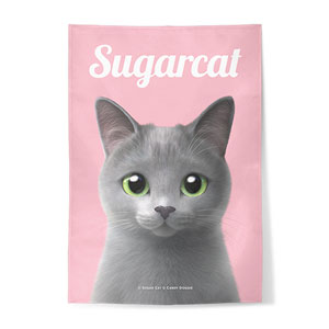 Sarang the Russian Blue Magazine Fabric Poster