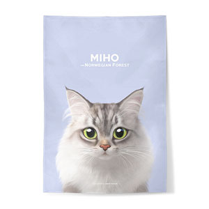 Miho the Norwegian Forest Fabric Poster