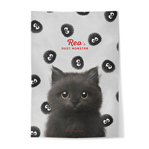 Reo the Kitten&#039;s Dust Monster Fabric Poster