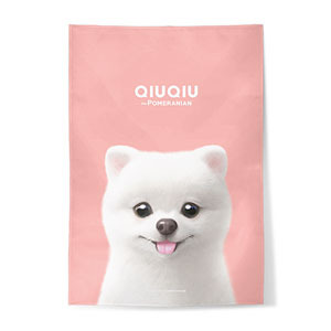 QiuQiu the Pomeranian Fabric Poster