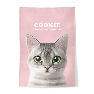Cookie the American Shorthair Retro Fabric Poster