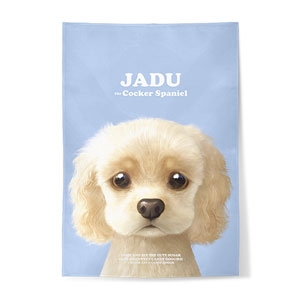 Jadu the Cocker Spaniel Retro Fabric Poster