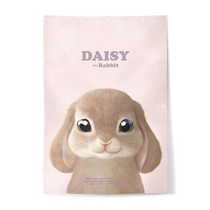 Daisy the Rabbit Retro Fabric Poster