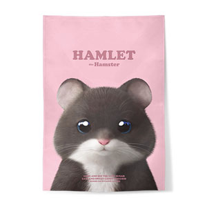 Hamlet the Hamster Retro Fabric Poster